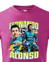 Dětské tričko s motivem závodníka F1 - Fernando Alonso - pro milovníky motosportu