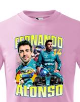Dětské tričko s motivem závodníka F1 - Fernando Alonso - pro milovníky motosportu