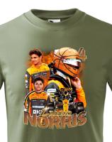 Dětské tričko s motivem závodníka F1 -  Lando Norris - pro milovníky motosportu