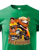 Dětské tričko s motivem závodníka F1 -  Lando Norris - pro milovníky motosportu