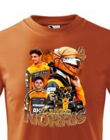Dětské tričko s motivem závodníka F1 -  Lando Norris - pro milovníky motosportu