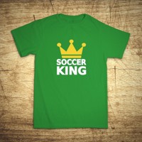 Detské tričko s motívom Soccer king