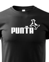 ★ Dětské tričko s oblíbeným motivem Punťa - vtipná parodie na značku Puma