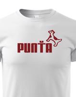 ★ Dětské tričko s oblíbeným motivem Punťa - vtipná parodie na značku Puma