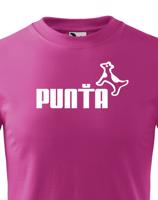 ★ Dětské tričko s oblíbeným motivem Punťa - vtipná parodie na značku Puma