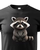 Dětské tričko s obrázkem mývala - krásný barevný motiv s plnými barvami