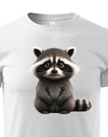 Dětské tričko s obrázkem mývala - krásný barevný motiv s plnými barvami