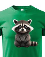 Dětské tričko s obrázkem mývala - krásný barevný motiv s plnými barvami