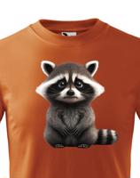 Dětské tričko s obrázkem mývala - krásný barevný motiv s plnými barvami