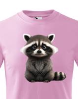 Dětské tričko s obrázkem mývala - krásný barevný motiv s plnými barvami