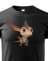 Dětské tričko s obrázkem Pteranodona- krásný barevný motiv s plnými barvami
