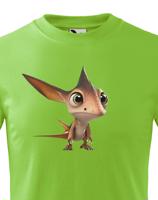 Dětské tričko s obrázkem Pteranodona- krásný barevný motiv s plnými barvami