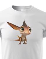 Dětské tričko s obrázkem Pteranodona- krásný barevný motiv s plnými barvami