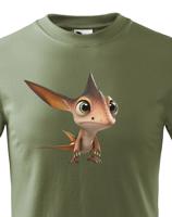 Dětské tričko s obrázkem Pteranodona- krásný barevný motiv s plnými barvami