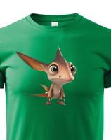 Dětské tričko s obrázkem Pteranodona- krásný barevný motiv s plnými barvami