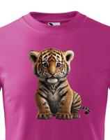 Dětské tričko s obrázkem růžového prasátka - krásný barevný motiv s plnými barvami