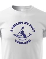 Dětské tričko S pádlem je svět veselejší - triko pro vodáky