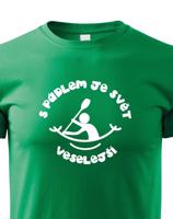 Dětské tričko S pádlem je svět veselejší - triko pro vodáky