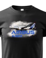 Dětské tričko s potiskem Airbus A320 tričko pro milovníky letounů