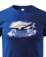 Dětské tričko s potiskem Airbus A320 tričko pro milovníky letounů