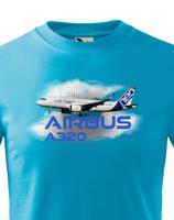Dětské tričko s potiskem Airbus A320 tričko pro milovníky letounů