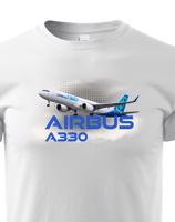 Dětské tričko s potiskem Airbus A330 tričko pro milovníky letounů