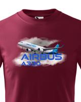 Dětské tričko s potiskem Airbus A330 tričko pro milovníky letounů