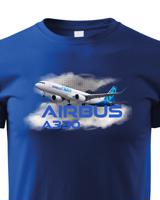 Dětské tričko s potiskem Airbus A330 tričko pro milovníky letounů