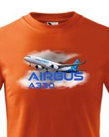 Dětské tričko s potiskem Airbus A330 tričko pro milovníky letounů