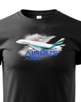 Dětské tričko s potiskem Airbus A380 - ideální dárek pro milovníky letadel