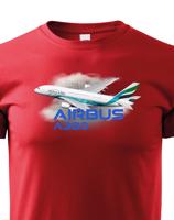 Dětské tričko s potiskem Airbus A380 - ideální dárek pro milovníky letadel