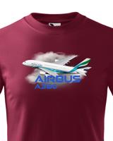 Dětské tričko s potiskem Airbus A380 - ideální dárek pro milovníky letadel