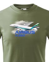 Dětské tričko s potiskem Airbus A380 - ideální dárek pro milovníky letadel