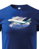Dětské tričko s potiskem Airbus A380 - ideální dárek pro milovníky letadel