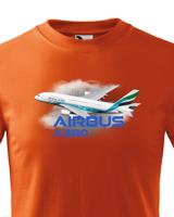Dětské tričko s potiskem Airbus A380 - ideální dárek pro milovníky letadel