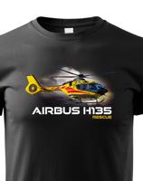 Dětské tričko s potiskem  Airbus Helicopters H135  Rescue - ideální dárek pro milovníky helikoptér