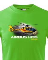 Dětské tričko s potiskem  Airbus Helicopters H135  Rescue - ideální dárek pro milovníky helikoptér