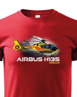 Dětské tričko s potiskem  Airbus Helicopters H135  Rescue - ideální dárek pro milovníky helikoptér
