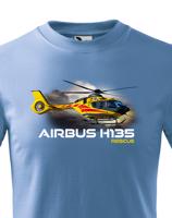 Dětské tričko s potiskem  Airbus Helicopters H135  Rescue - ideální dárek pro milovníky helikoptér