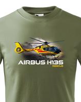 Dětské tričko s potiskem  Airbus Helicopters H135  Rescue - ideální dárek pro milovníky helikoptér