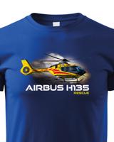 Dětské tričko s potiskem  Airbus Helicopters H135  Rescue - ideální dárek pro milovníky helikoptér