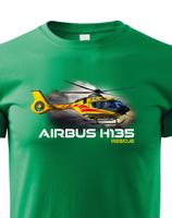 Dětské tričko s potiskem  Airbus Helicopters H135  Rescue - ideální dárek pro milovníky helikoptér