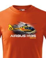 Dětské tričko s potiskem  Airbus Helicopters H135  Rescue - ideální dárek pro milovníky helikoptér