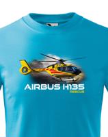 Dětské tričko s potiskem  Airbus Helicopters H135  Rescue - ideální dárek pro milovníky helikoptér