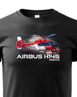 Dětské tričko s potiskem  Airbus Helicopters H145 Rescue - ideální dárek pro milovníky helikoptér