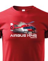 Dětské tričko s potiskem  Airbus Helicopters H145 Rescue - ideální dárek pro milovníky helikoptér
