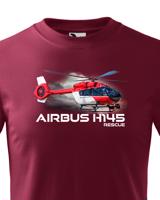 Dětské tričko s potiskem  Airbus Helicopters H145 Rescue - ideální dárek pro milovníky helikoptér