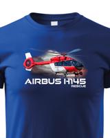 Dětské tričko s potiskem  Airbus Helicopters H145 Rescue - ideální dárek pro milovníky helikoptér