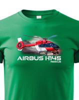Dětské tričko s potiskem  Airbus Helicopters H145 Rescue - ideální dárek pro milovníky helikoptér