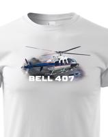 Dětské tričko s potiskem Bell 407 - ideální dárek pro milovníky helikoptér